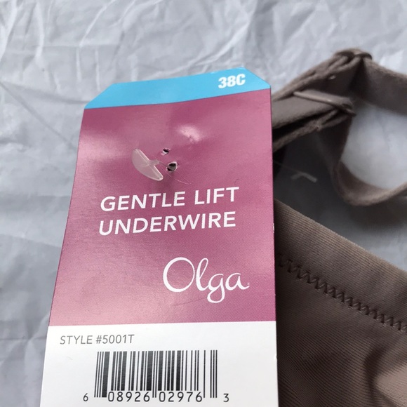 NWT Olga Gentle Lift Underwire Bra Latte 38C - Picture 5 of 8